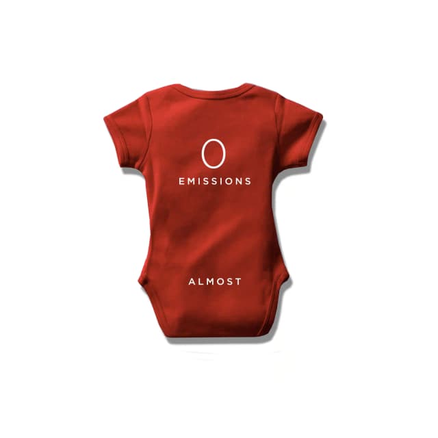 Zero emissions (almost) onesie