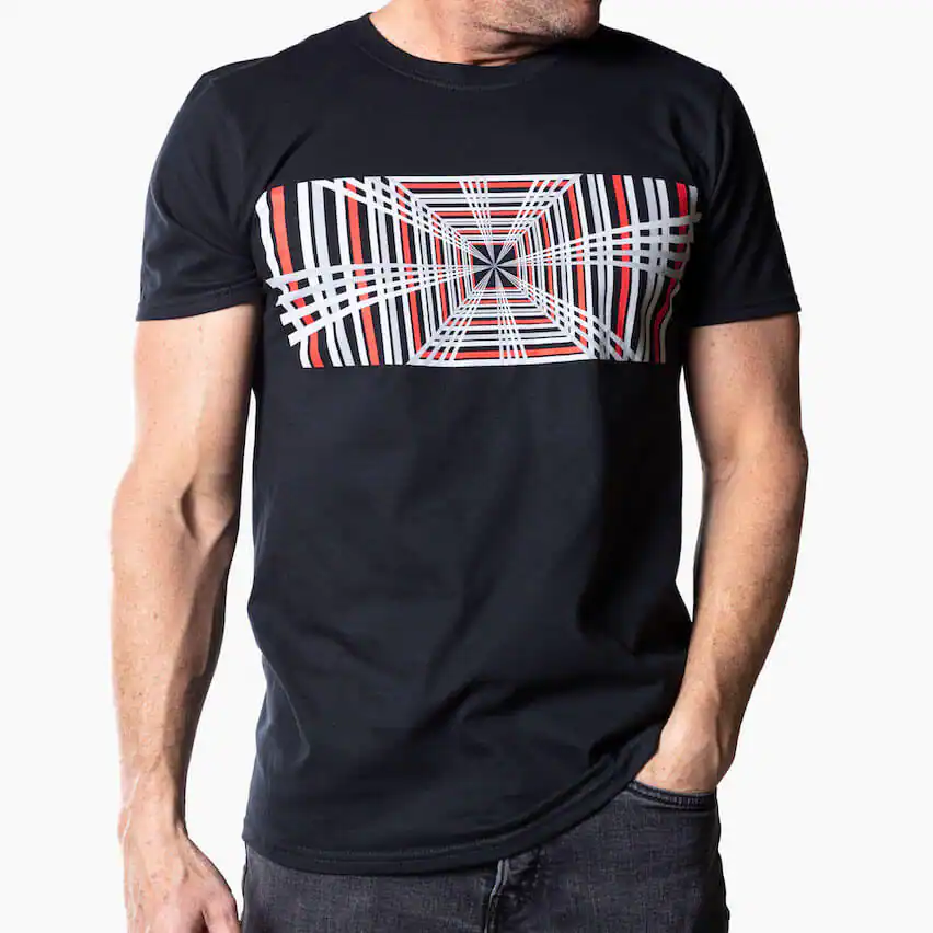 Men's plaid mode tee