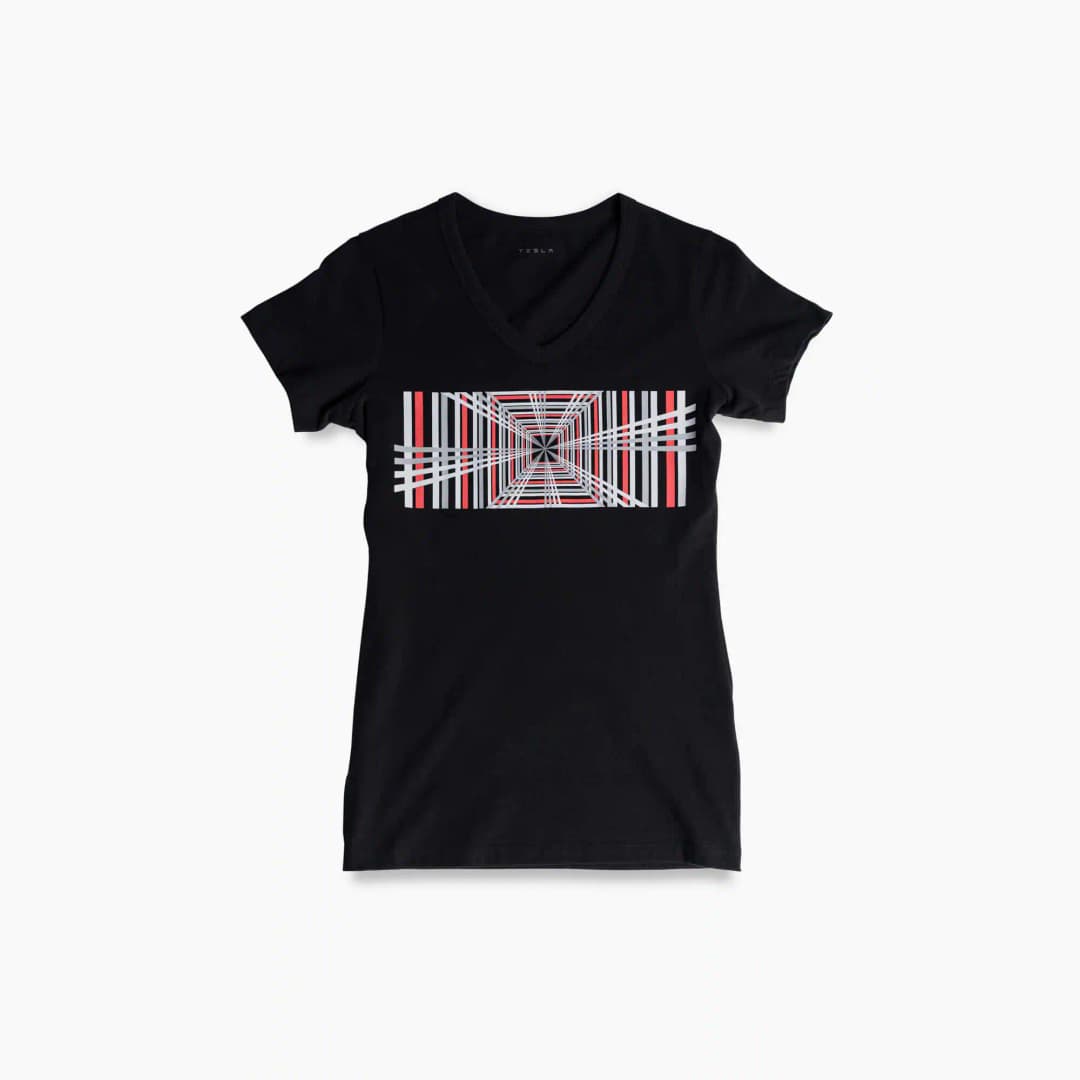 Women's plaid mode tee