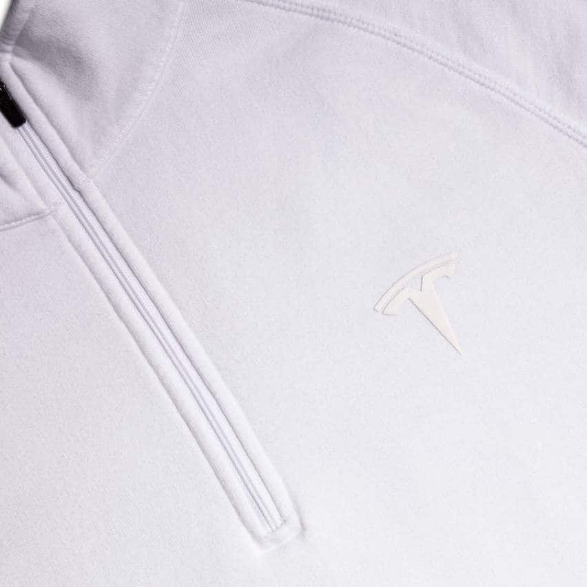 Men's chill quarter zip pullover - white