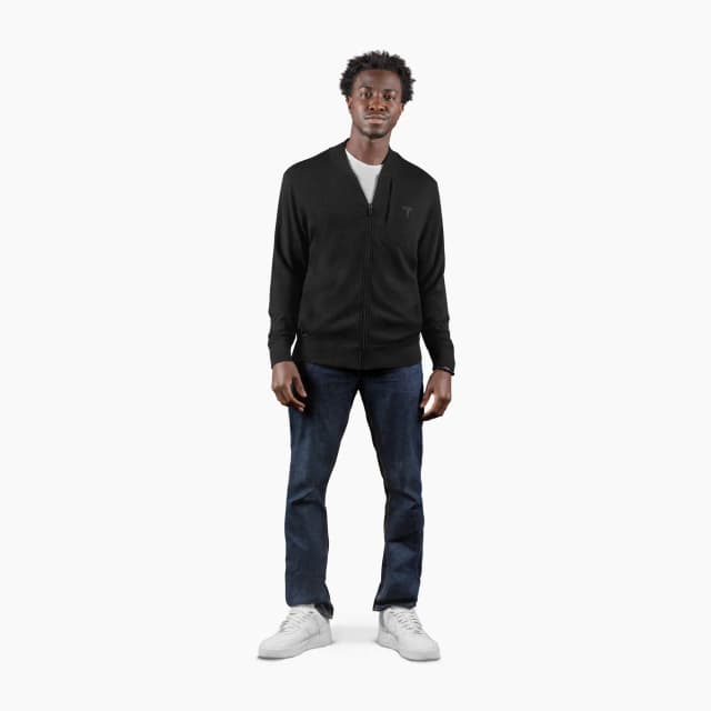 Men's raven lightweight zip up bomber jacket