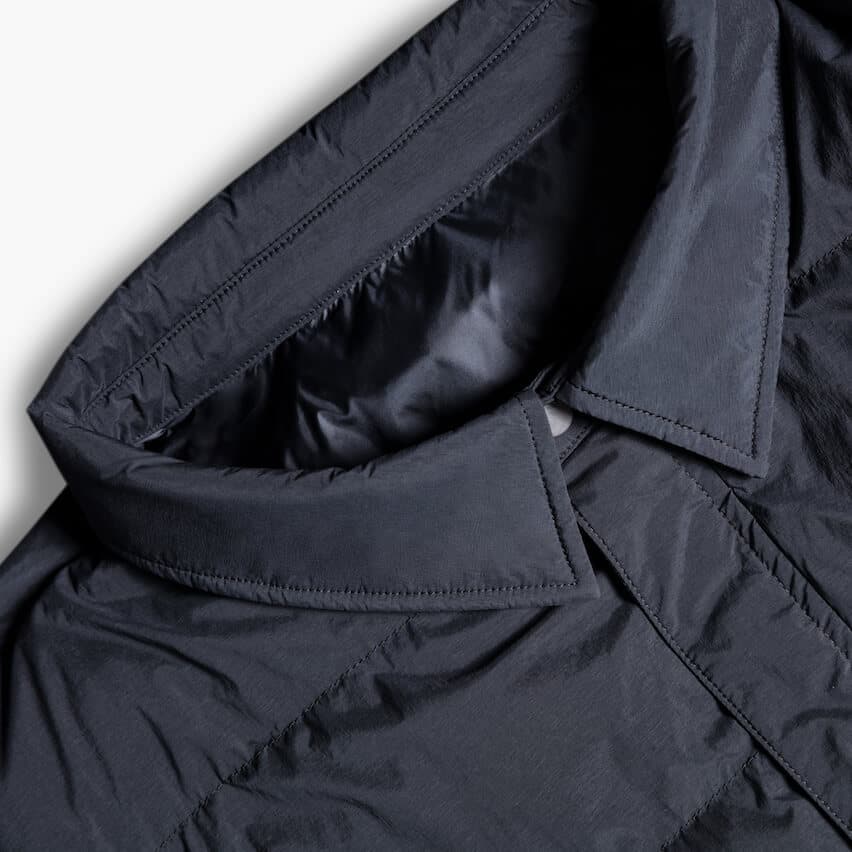 Men's quilted shirt jacket