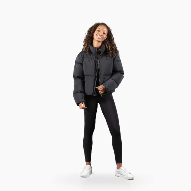 Women's cropped puffer jacket