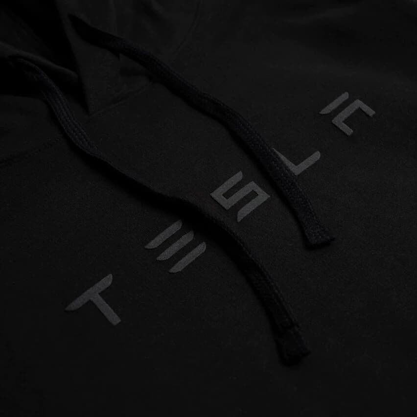 3D large wordmark pullover hoodie