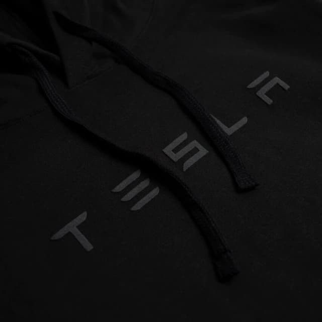 3D large wordmark pullover hoodie