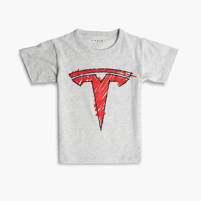Kids scribble T logo tee